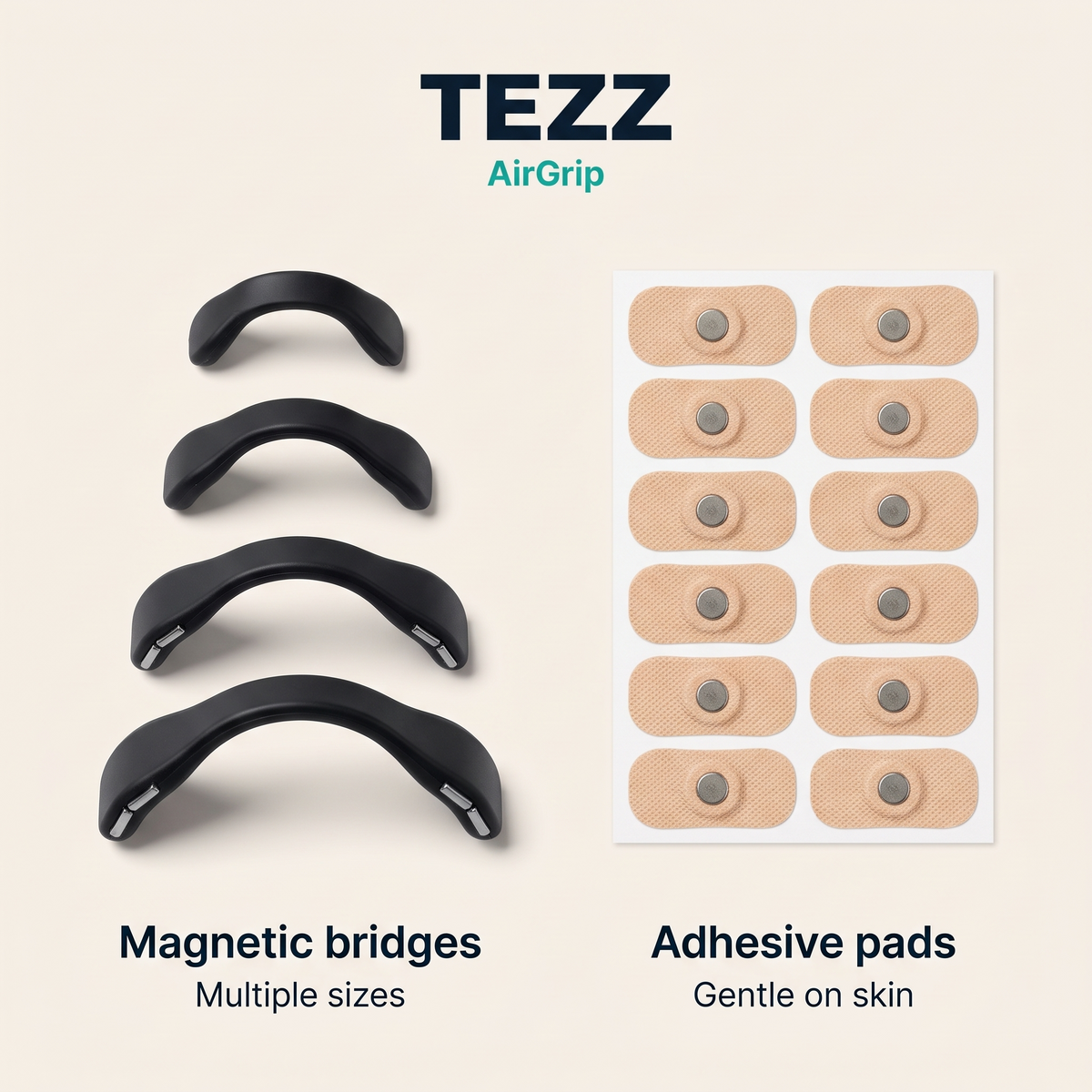 Tezz AirGrip Reusable Magnetic Nasal Dilator